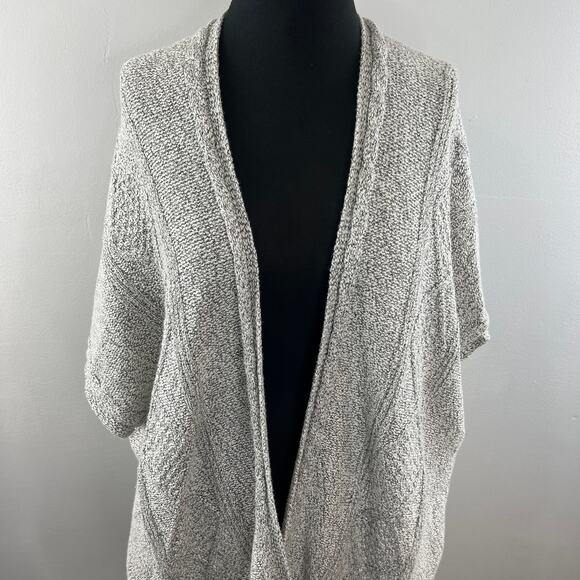 Aritzia COMMUNITY Gray Heather Open Chunky Knit Dolman Cardigan Sweater XS / S - Picture 2 of 8
